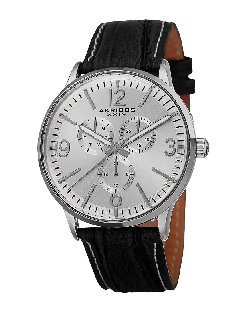 Leather Watch by Akribos Xxiv