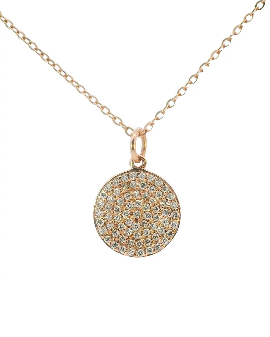 14K Rose Gold 0.35 ct. tw. Diamond Pendant by Nephora