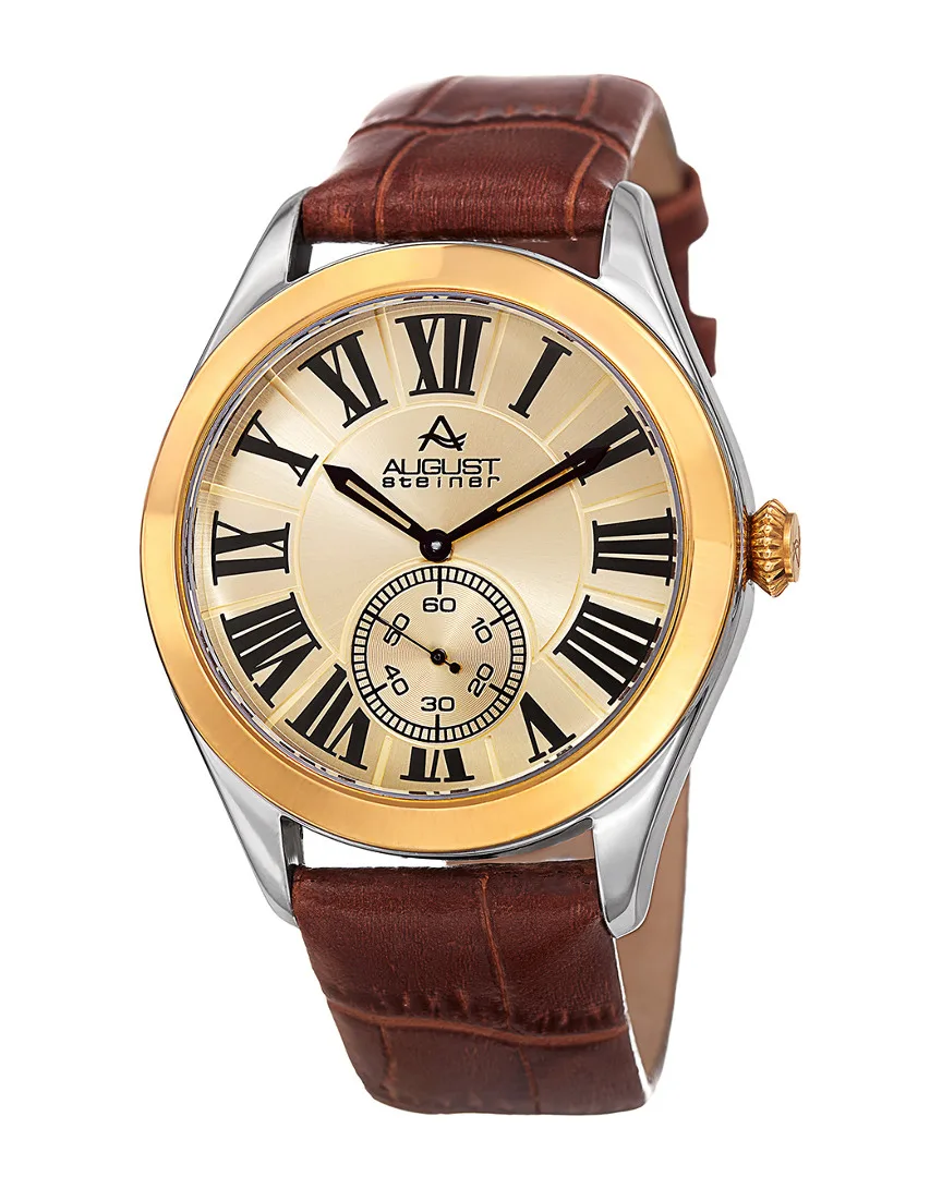 Leather Watch by August Steiner
