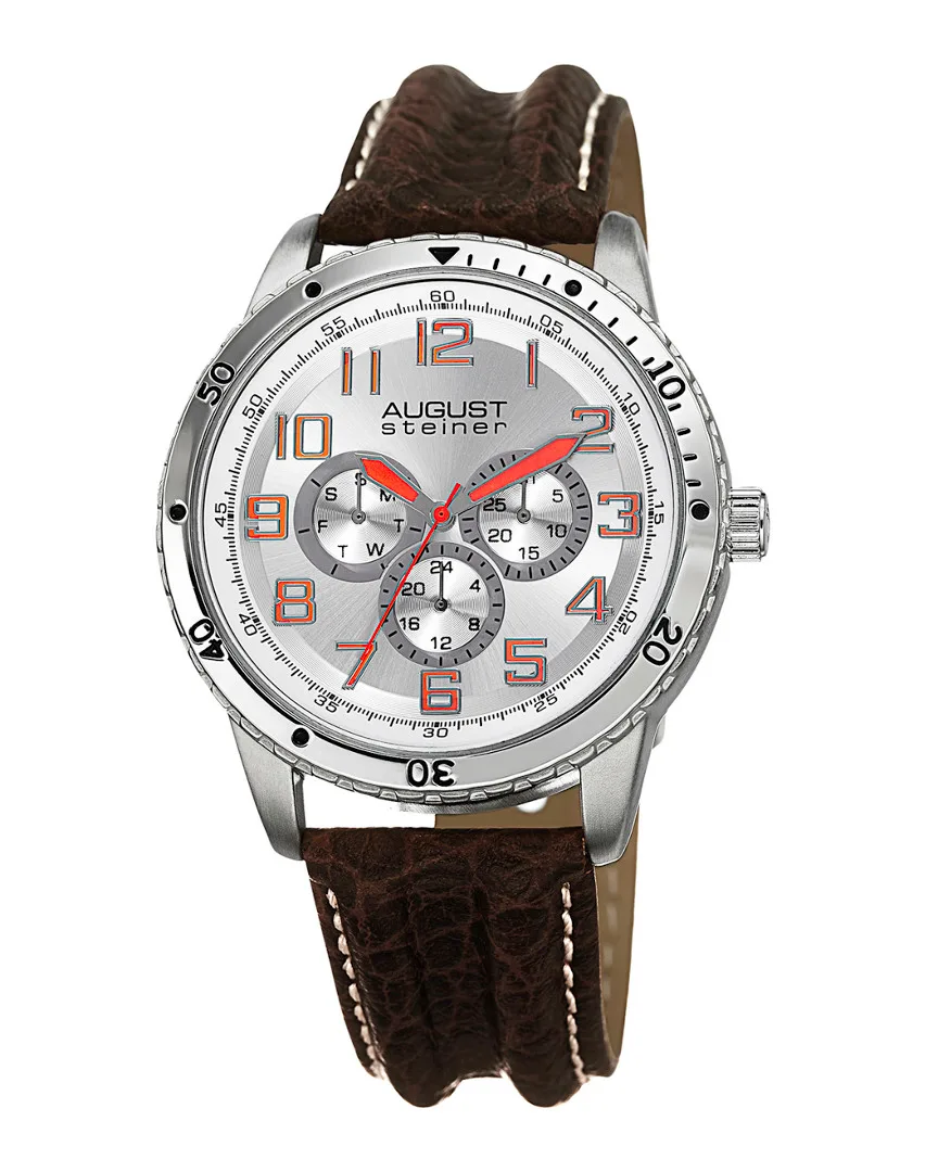 Leather Watch by August Steiner