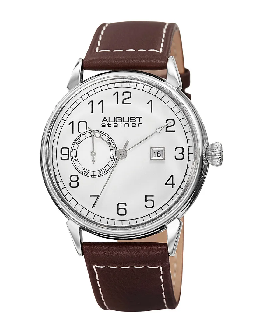 Leather Watch by August Steiner