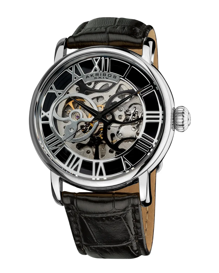 Leather Watch by Akribos Xxiv