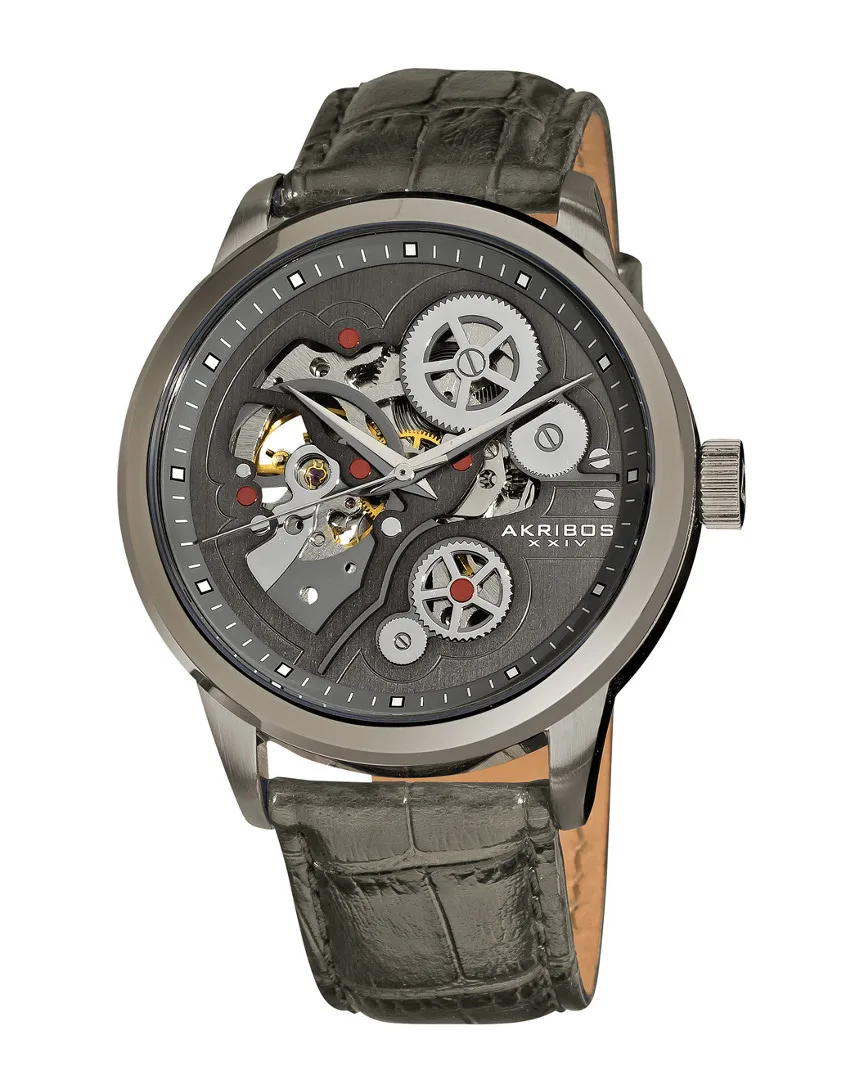 Leather Watch by Akribos Xxiv