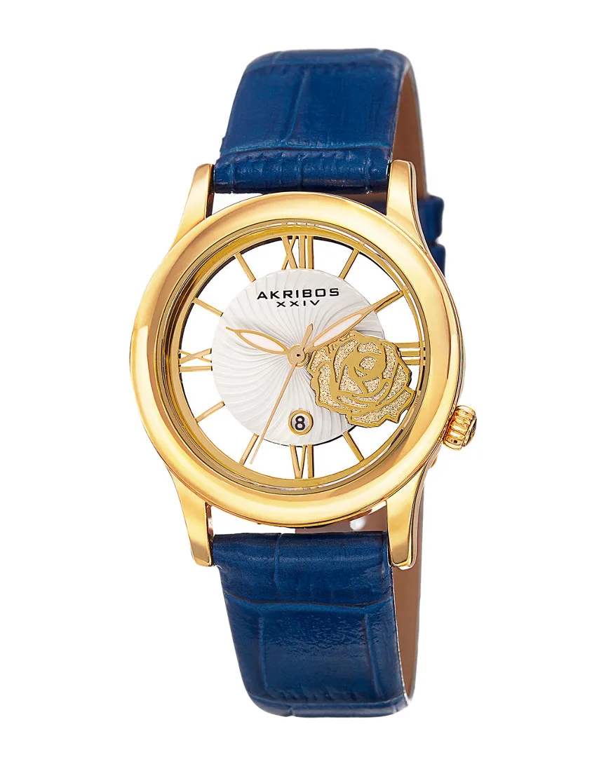 Leather Watch by Akribos Xxiv