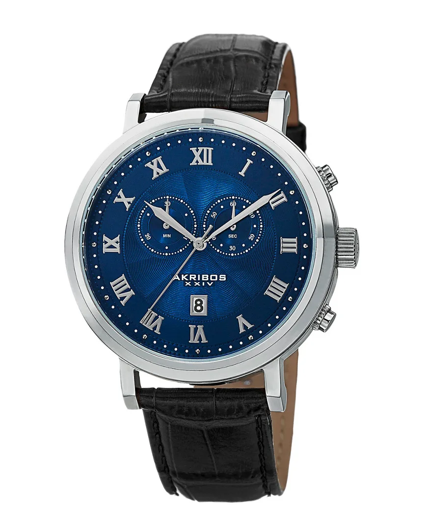 Leather Watch by Akribos Xxiv