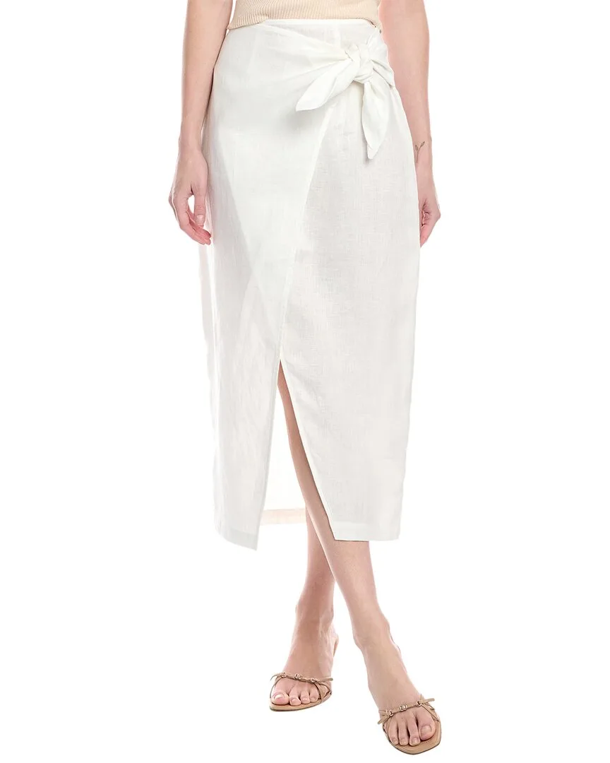 Linen Wrap Skirt by Enza Costa