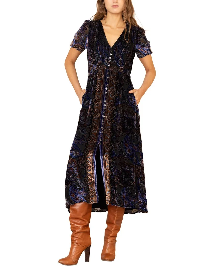 Paisleigh Short Sleeve Midi Dress by Hale Bob