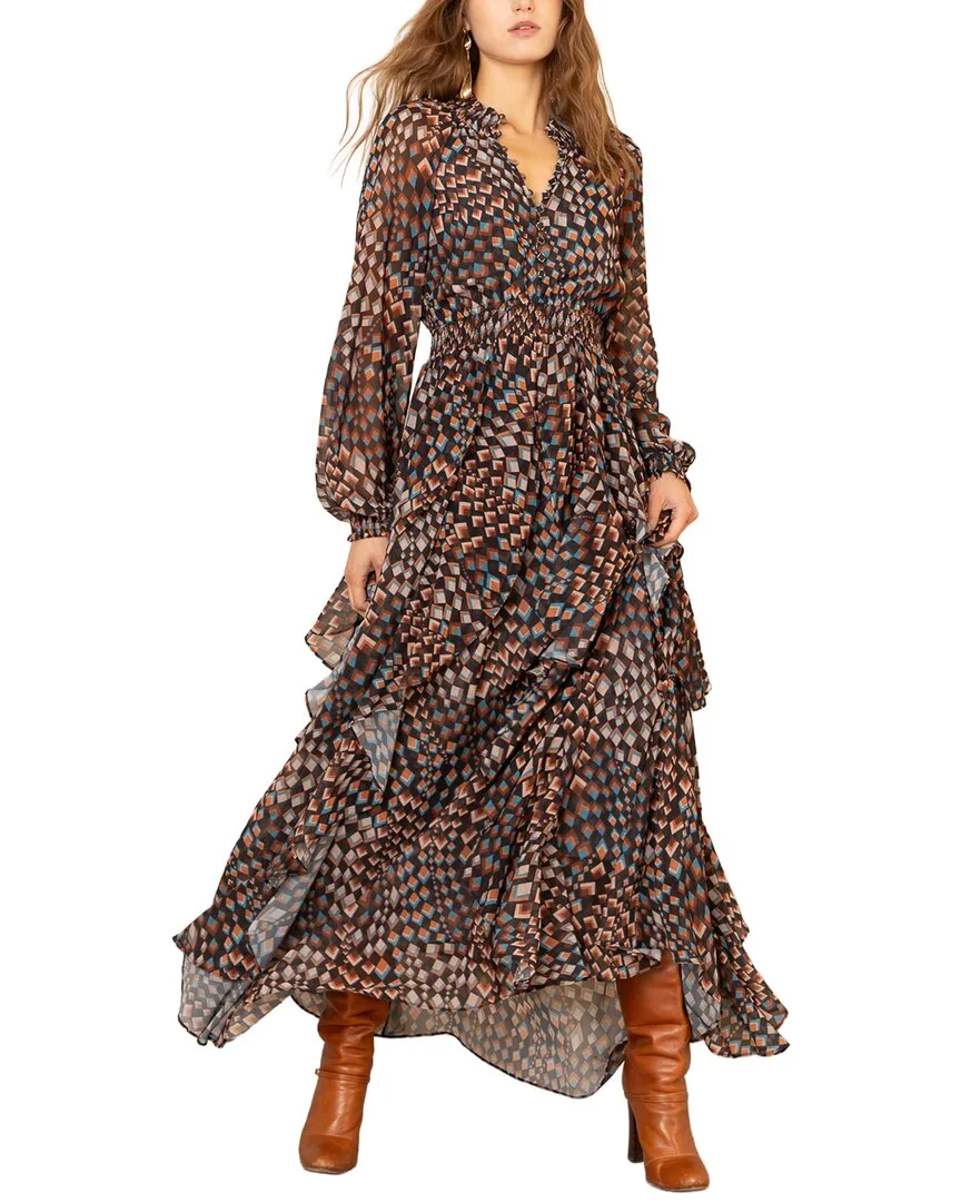 Karter Long Sleeve Maxi Dress by Hale Bob