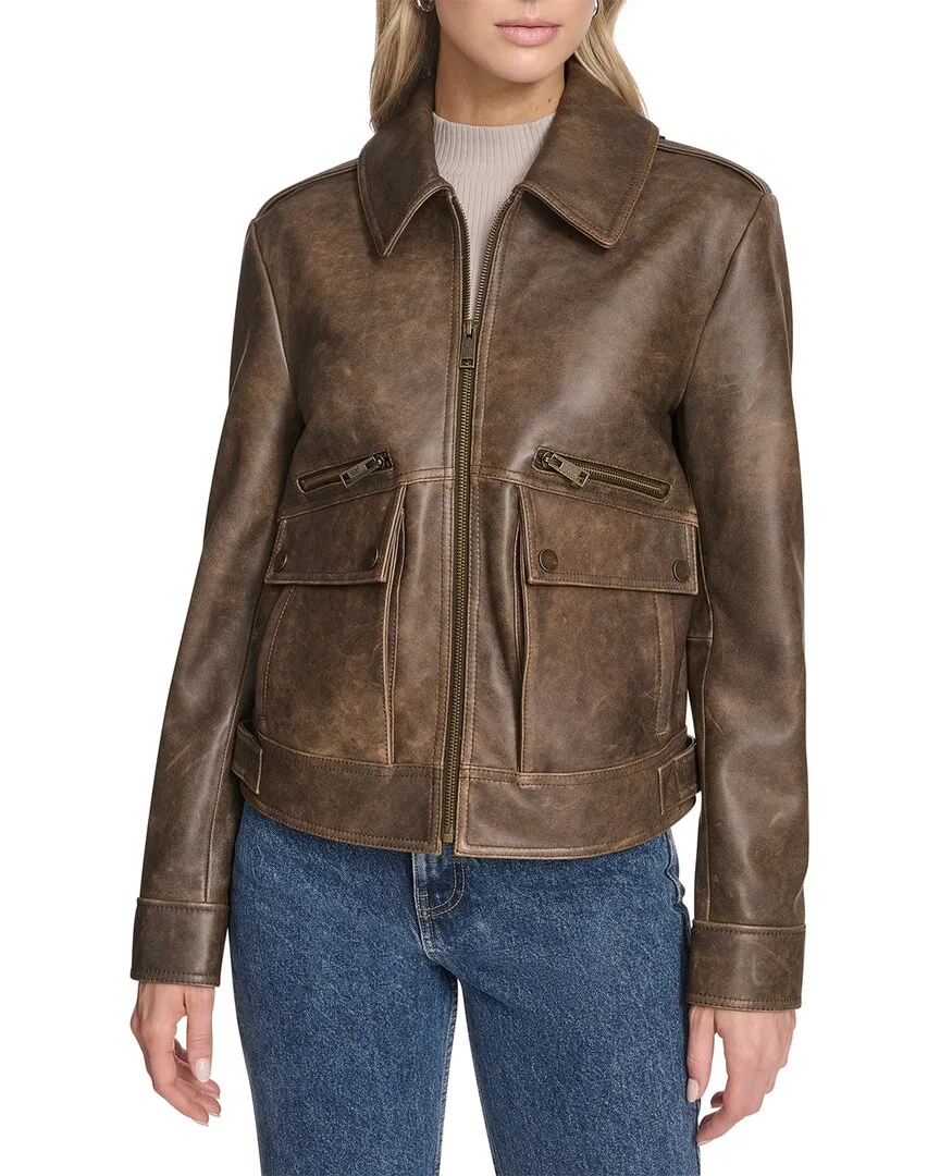Leather Aviator Jacket