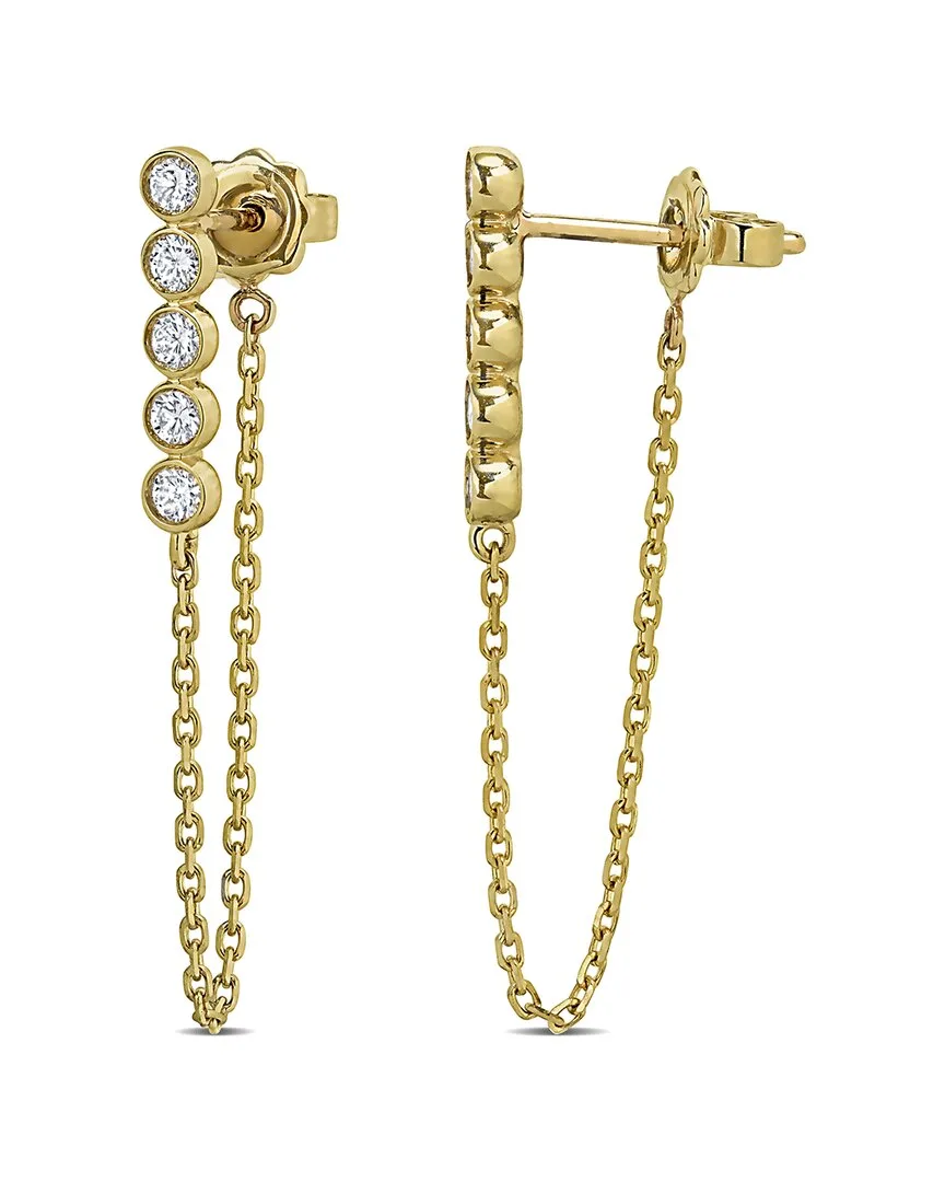 Created Forever 14K 0.30 ct. tw. Lab-Grown Diamond Threader Earrings
