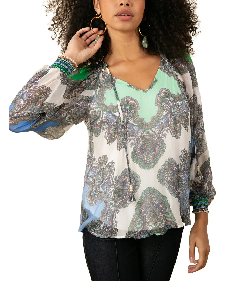 Willa Silk-Blend Blouse