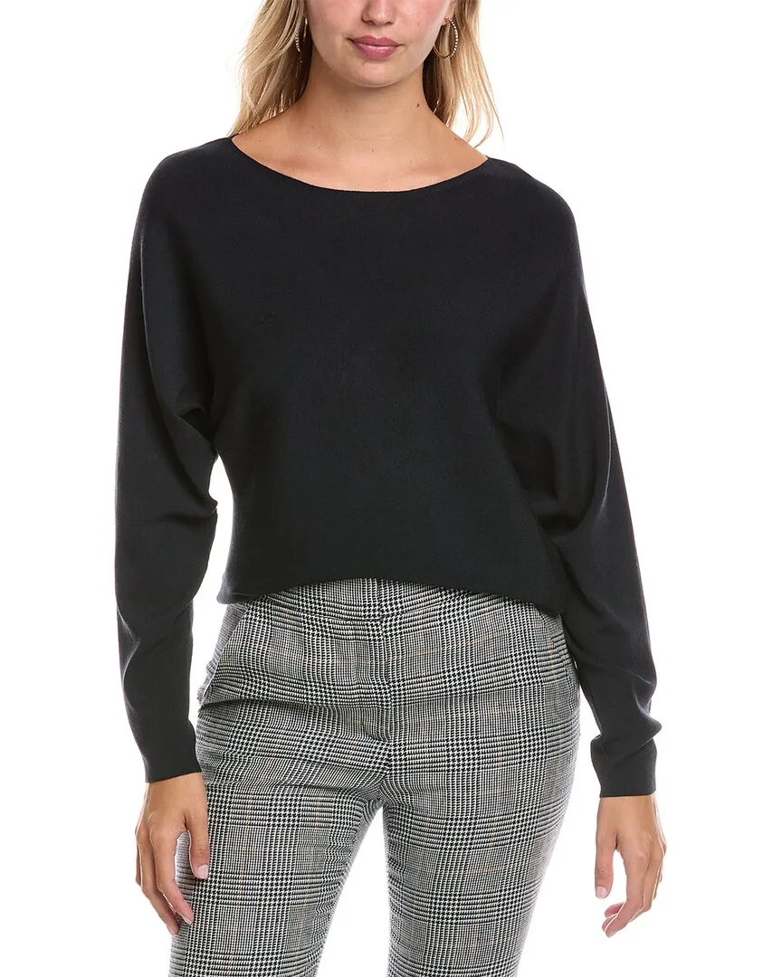 Asymmetric Dolman Silk-Blend Sweater by Lafayette 148 New York