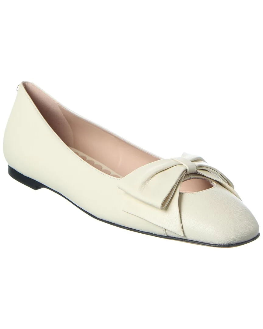 Bowow Leather Ballet Flat by Valentino