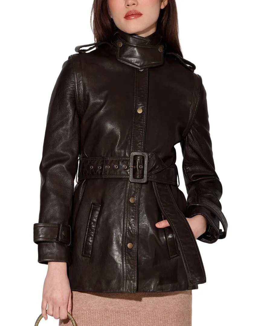 Imani Leather Jacket by Walter Baker