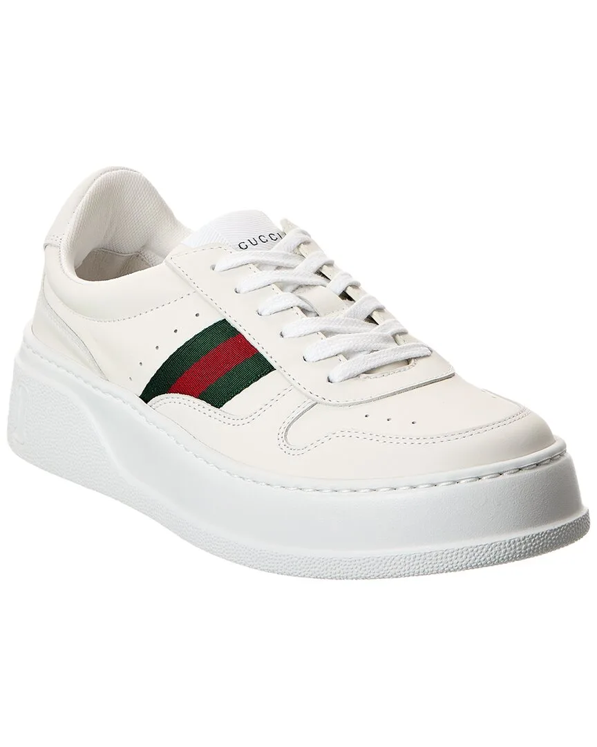 Chunky Leather Sneaker by Gucci