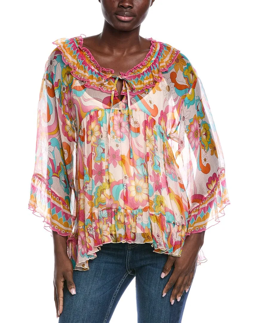Prismatic Dream Silk Blouse
