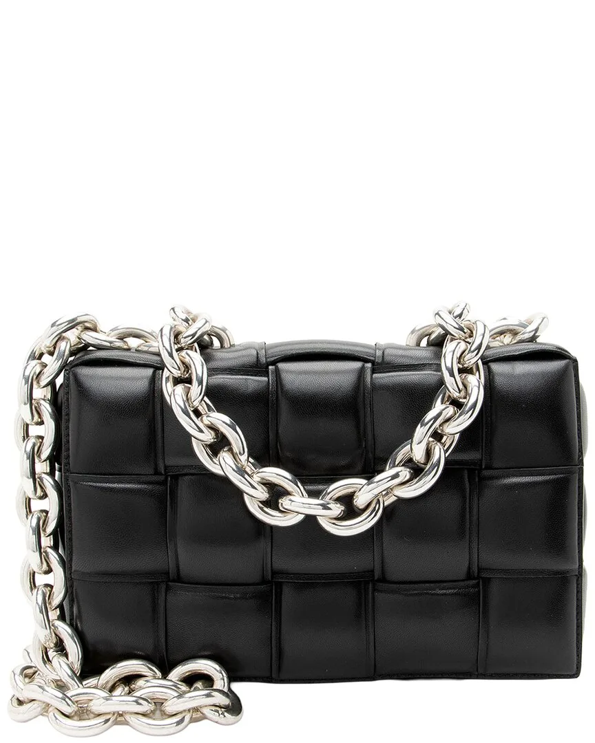 Lambskin Cassette Chain Maxi Shoulder Bag (authentic Pre-Loved) by Bottega Veneta