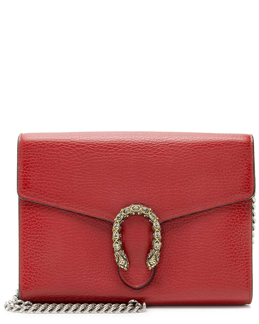 Crystal & Leather Dionysus Chain Wallet (authentic Pre-Loved) by Gucci