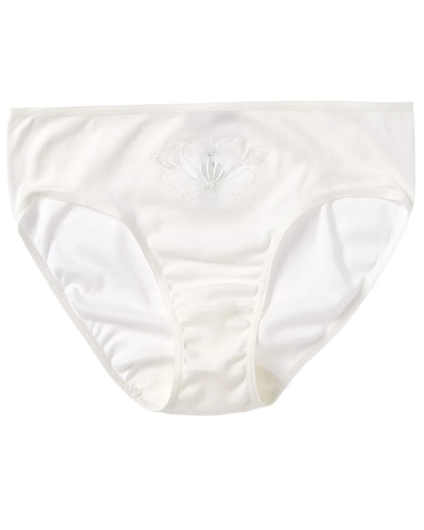 Floral Embroidered Hi-Cut Brief by Hanro