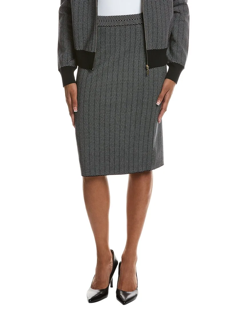 Tweed Knit Skirt by St. John