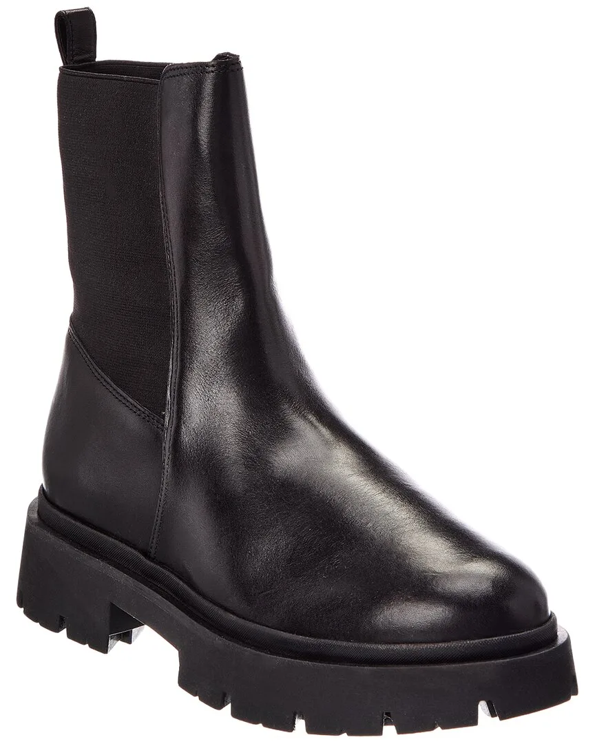 Billie Leather Bootie by SCHUTZ