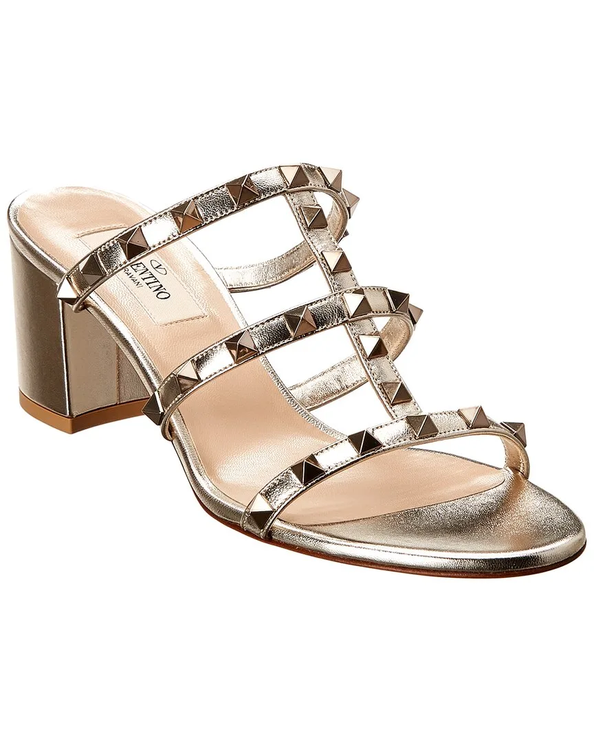 Rockstud Caged 60 Leather Sandal by Valentino