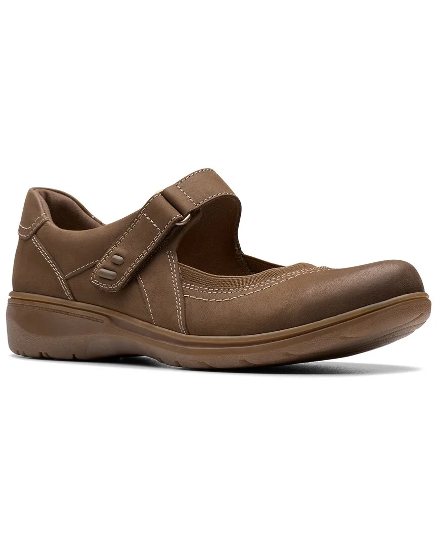 Carleigh Madi Nubuck Mary Jane Flat by Clarks