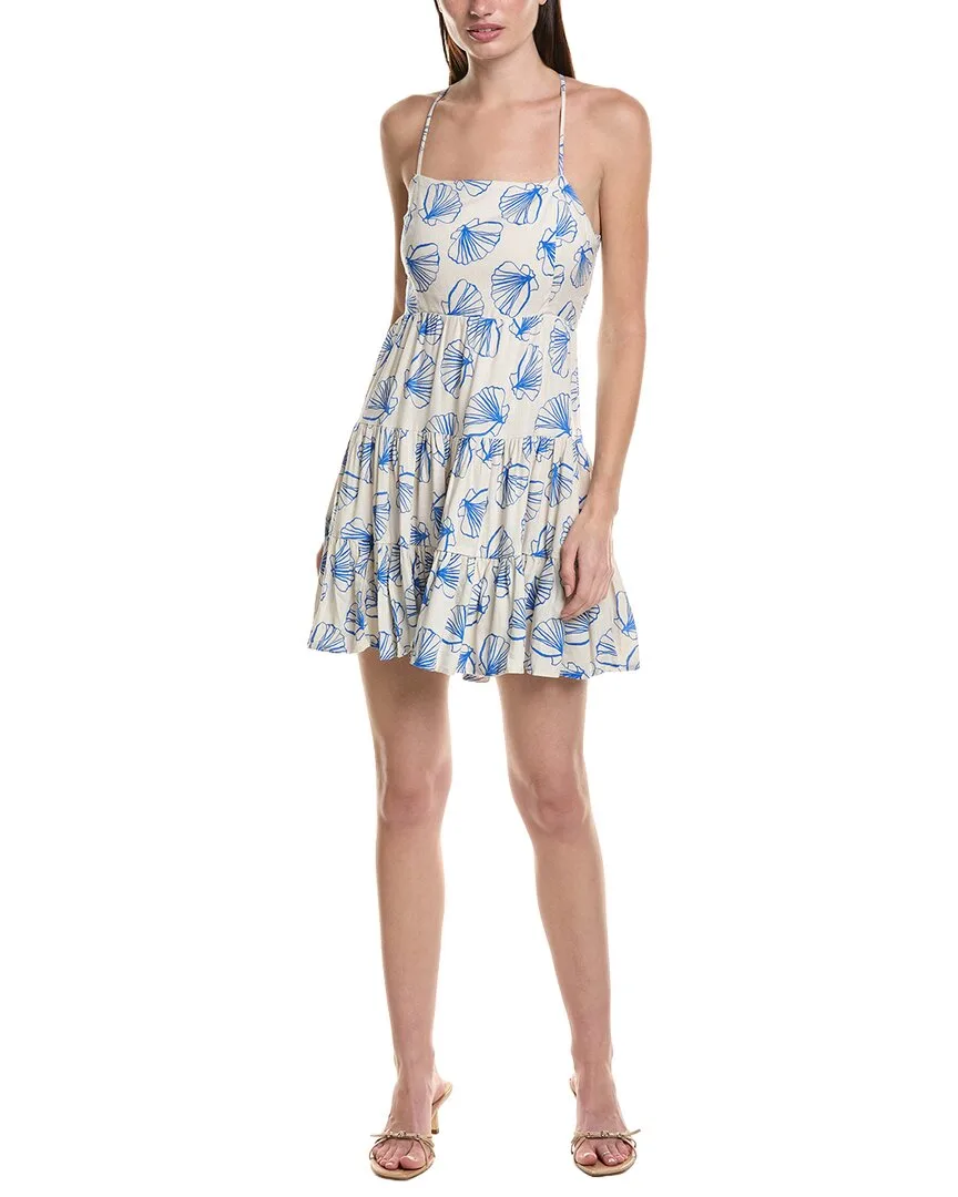 Linen-Blend Tank Mini Dress by Saltwater Luxe