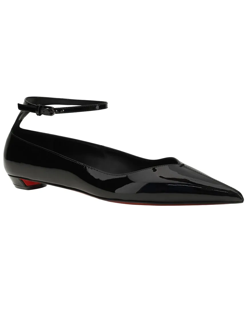 Erozeena Patent Ballerina Flat by Christian Louboutin