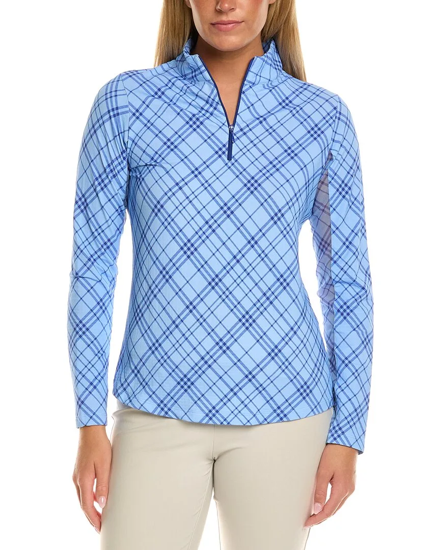 Mock Neck Top by Ibkul