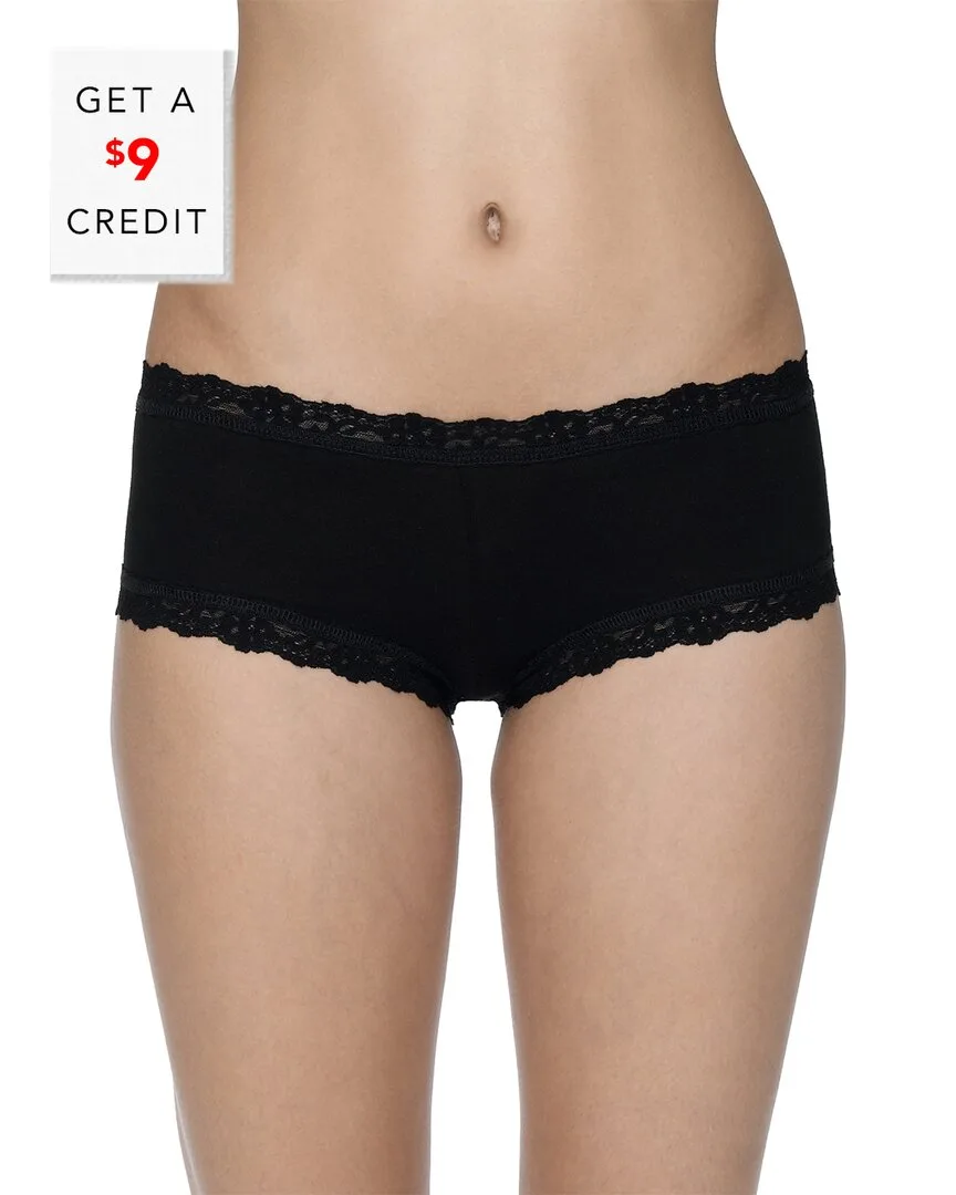 Cotton Boyshort with $9 Credit by Hanky Panky