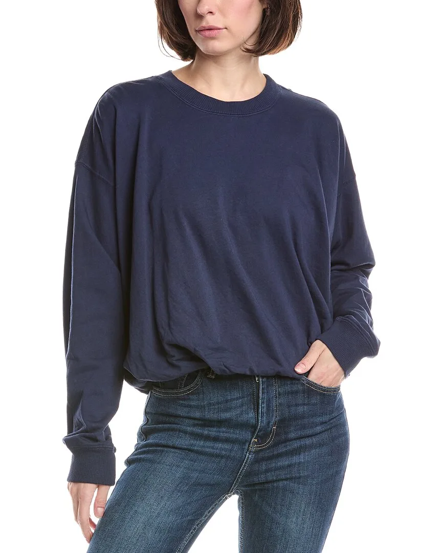 Mariah Bubble Hem Sweatshirt by Michael Stars