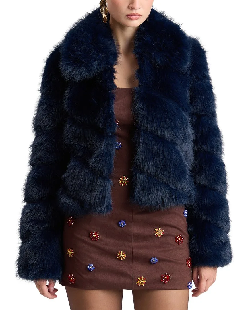Cropped Diagonal Paneled Jacket by Avec Les Filles