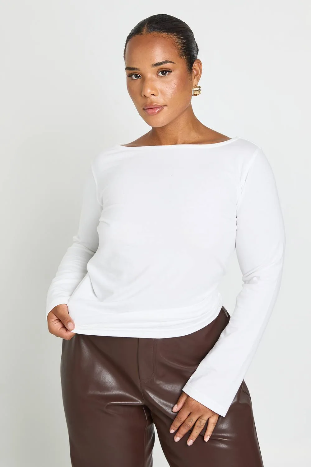 Tie Back Top by boohoo