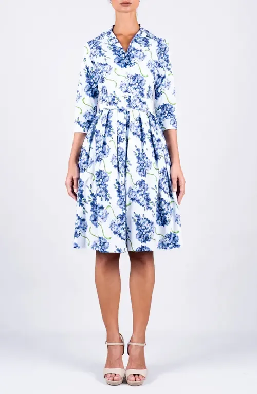Pleated Stretch Audrey Shirtdress by SAMANTHA SUNG