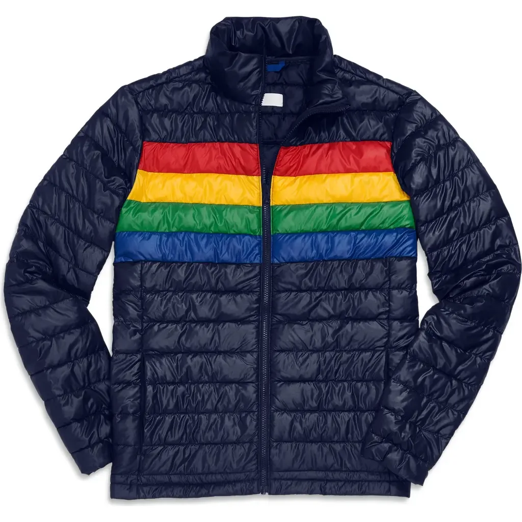 Grown-Ups Puffer Jacket in Stripe by Primary