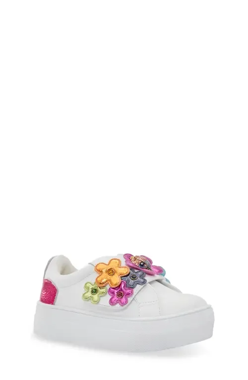 Mini Flower Appliqué Petal Platform Sneaker by Kurt Geiger London