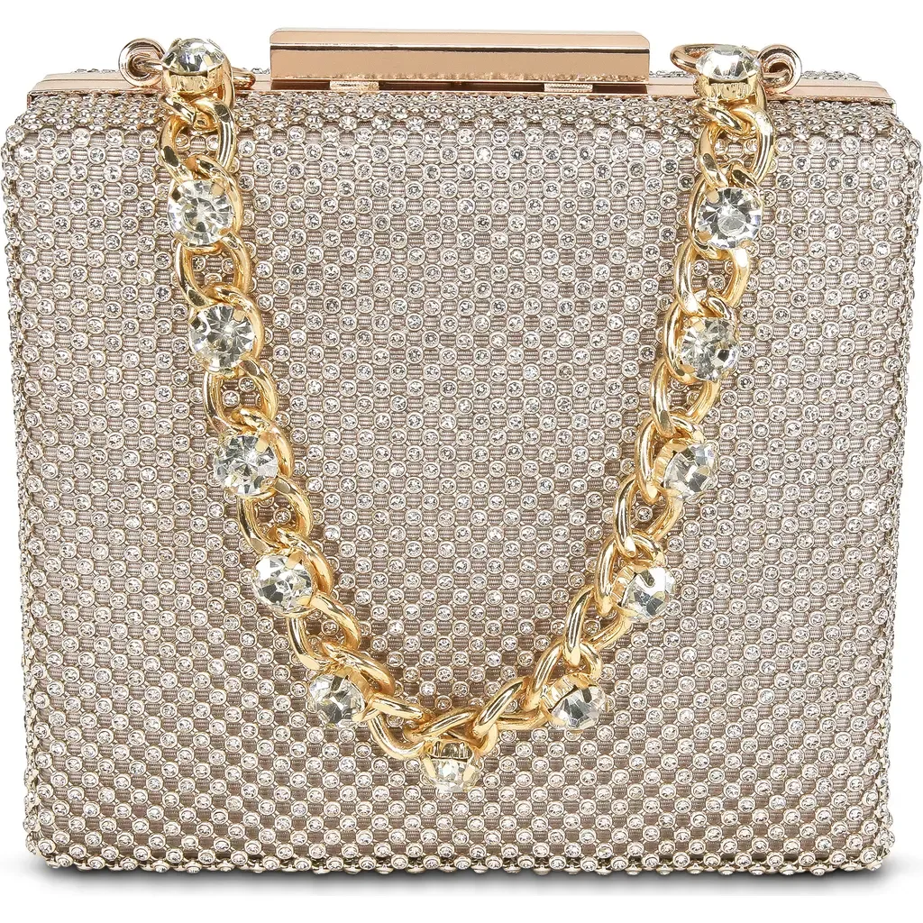 Billie Crystal Mini Box Clutch