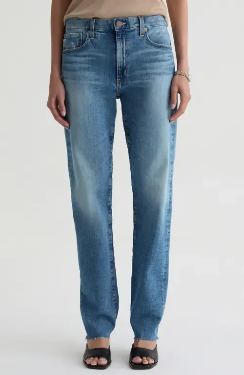The Boyfriend Mid Rise Straight Leg Jeans by AG