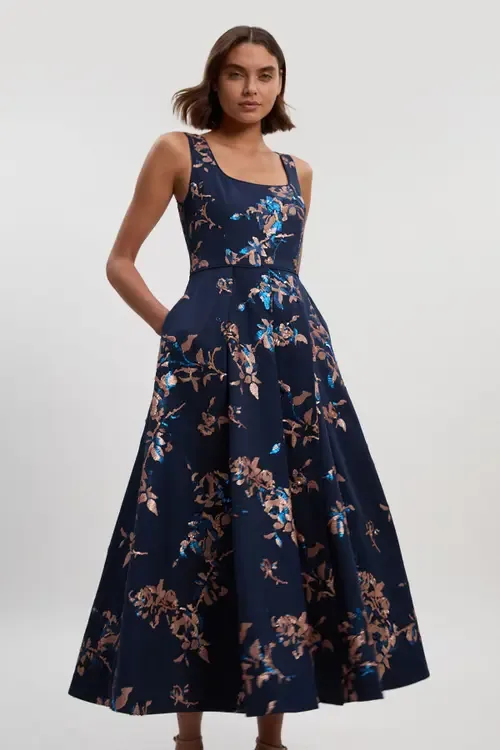 Satin Sequin Prom Dress by Karen Millen