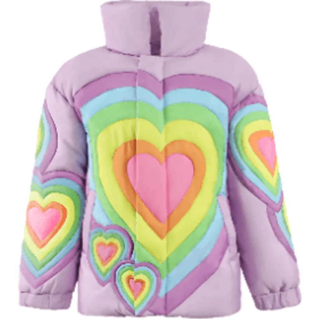 Rainbow Heart Puffer by Lola + The Boys