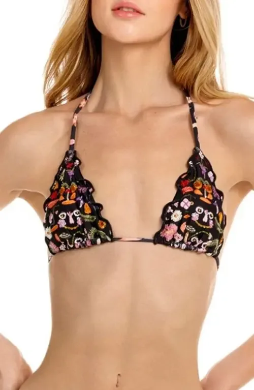 Lolita Mbar Triangle Bikini Top by Agua Bendita