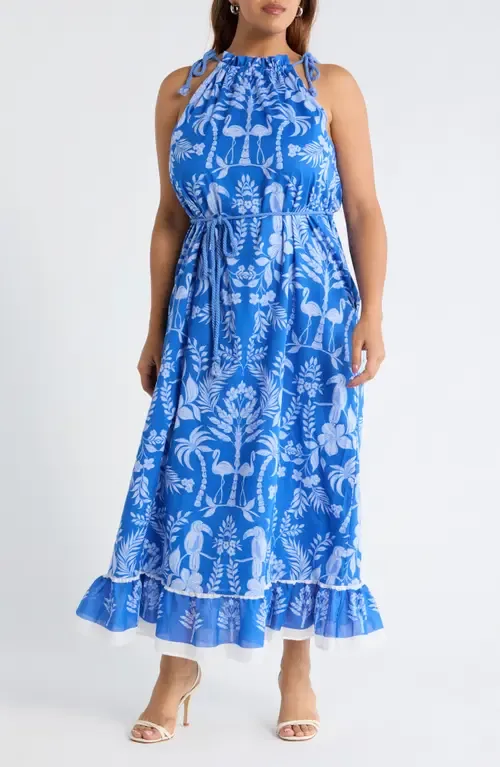 Kimana Floral Cotton Maxi Dress