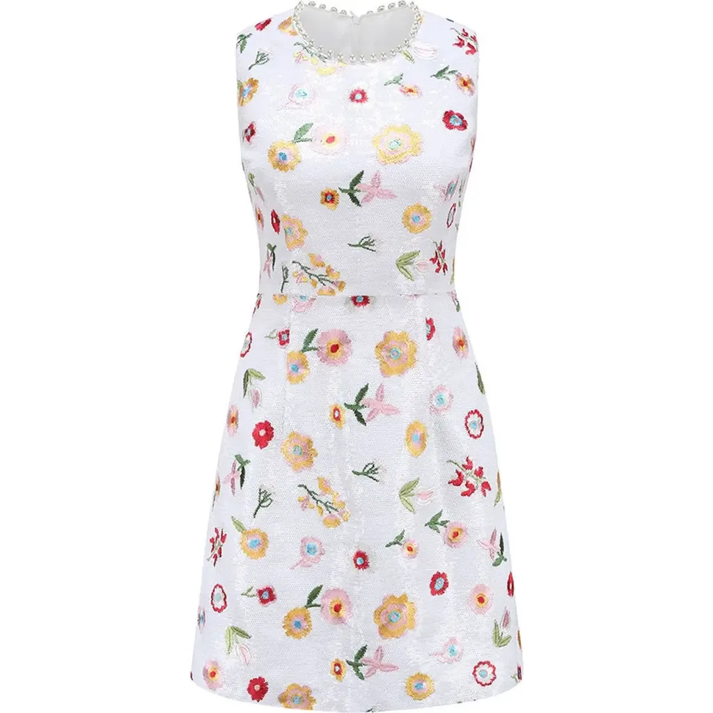 Derling Embroidered Dress by SKYLENCE
