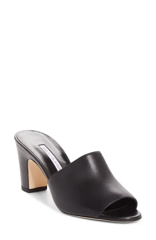 Rapallarbar Block Heel Slide Sandal by Manolo Blahnik