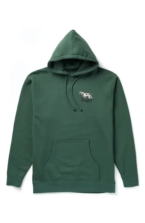 Pointed Cotton Blend Graphic Hoodie by Seager Co