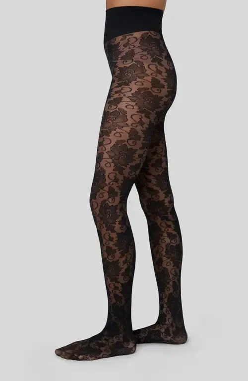 Lily Lace Tights by Swedish Stockings
