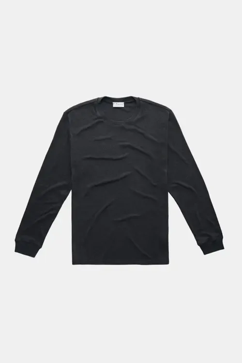 Heavyweight Viscose Interlock Long Sleeve Crewneck by Wolf Vs. Goat (WvG)