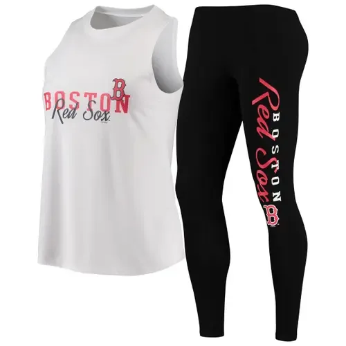 Concepts Sport White/Black Boston Red Sox Sonata Tank Top & Leggings Pajama Set by CONCEPTS SPORT