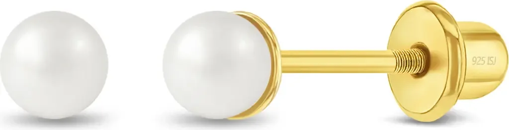 Freshwater Cultured Pearl Girl Earrings by In Season Jewelry